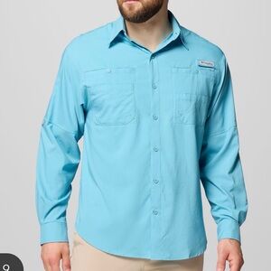 EUC Columbia PFG Long Sleeve Button Down Roll Tab Fishing Shirt